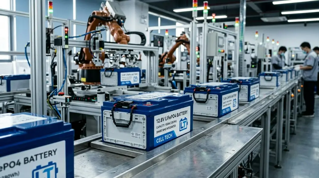 중국의 주요 12.8V LiFePO4 배터리 공장: 스마트 시립 조명 발전 및 2026 EU 배터리 여권 규정 준수